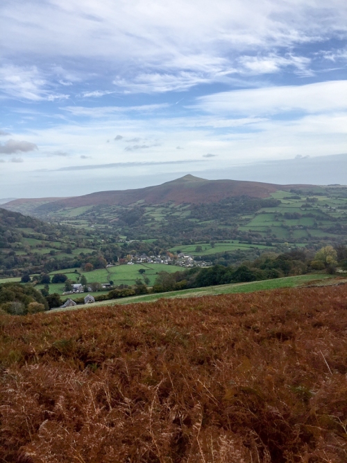 Sugar Loaf on the way down to Llanbedr